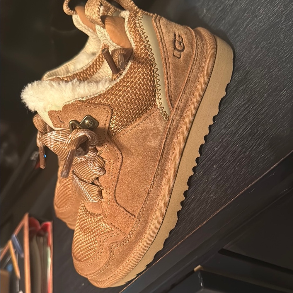UGG Kids Chestnut Boots with Shearling Lining